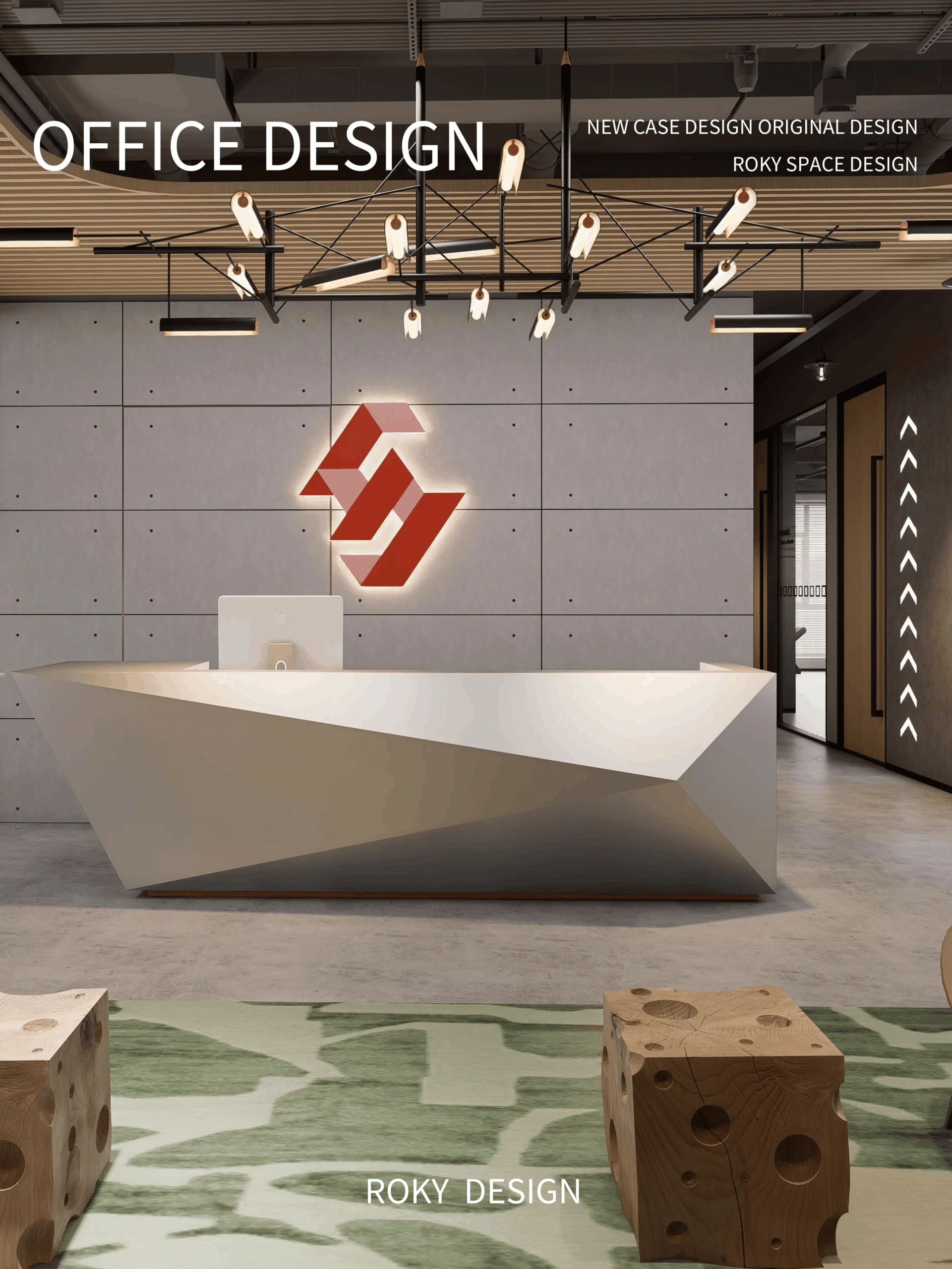 Office interior design and fit-out project in Hong Kong by Roky Design