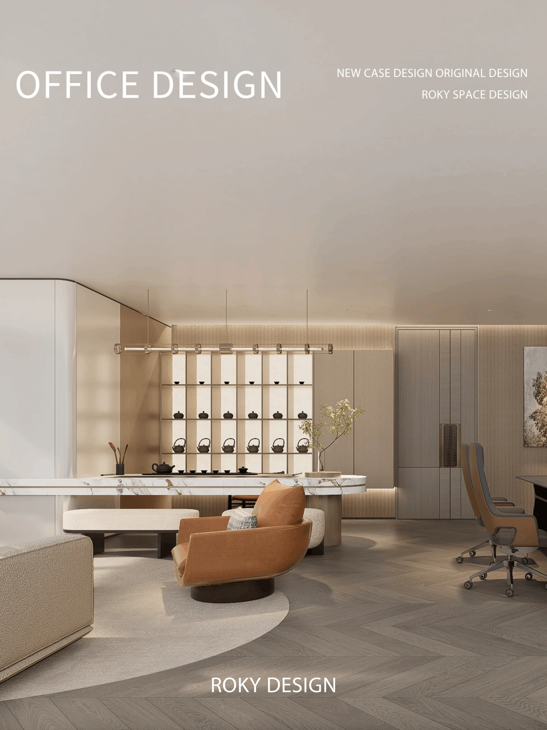 Office interior design and fit-out project in Hong Kong by Roky Design