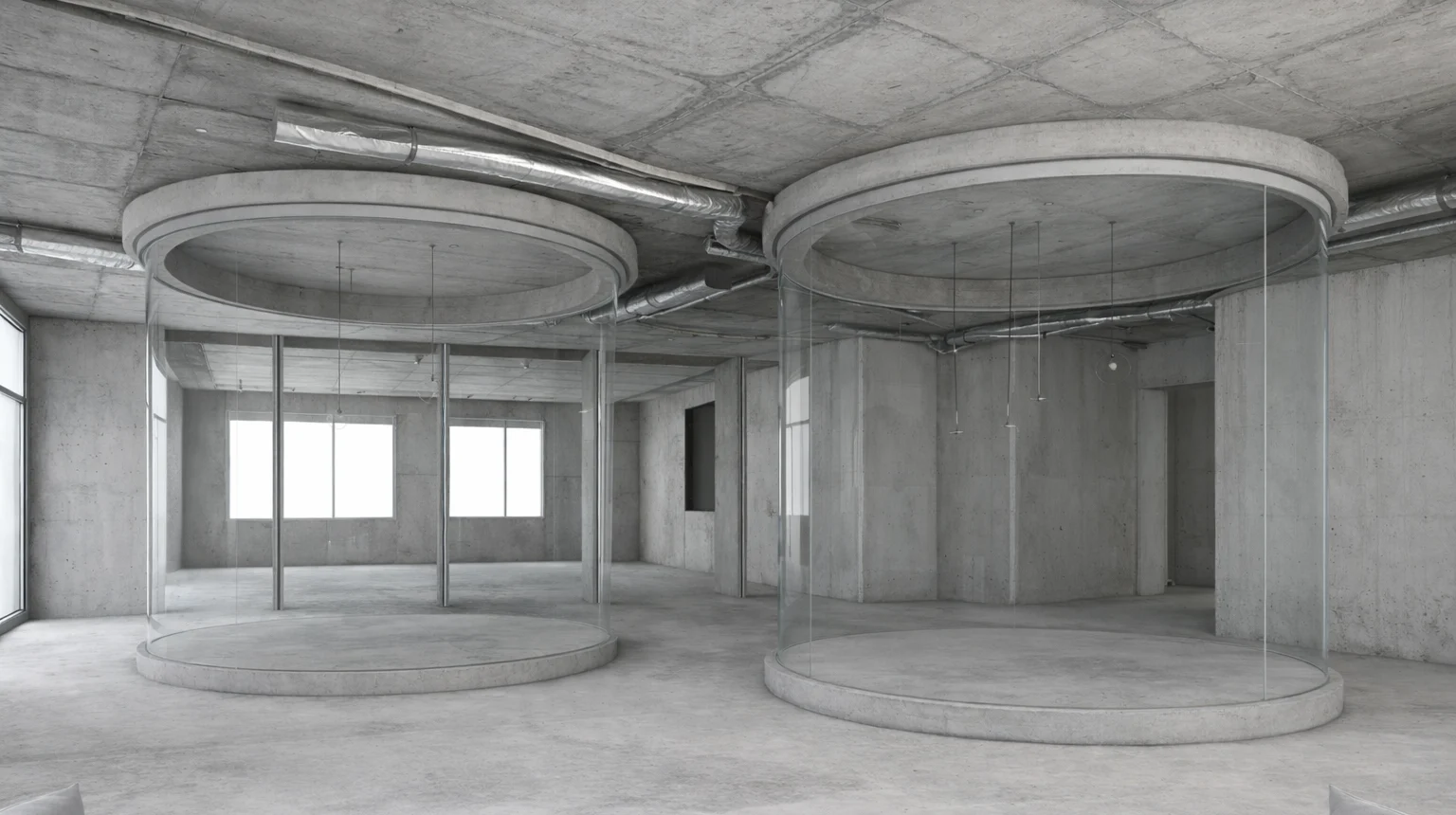 unfinished-office-space-with-glass-enclosures-e1775411404705 Unfinished Office Space With Glass Enclosures – Roky Design Hong Kong
