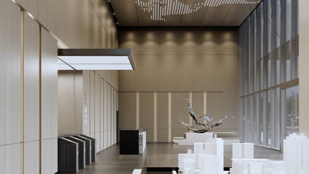 2026 香港辦公室室內設計風格，Roky Design 企業辦公大堂設計