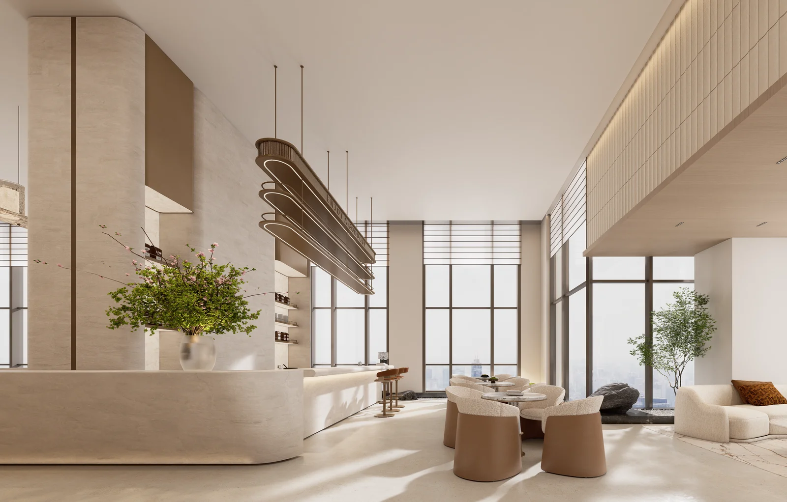 Premium enterprise workspace at MCRE Group, Shenzhen Chuangfu Building (view 9) — interior design & fit-out by Roky Design