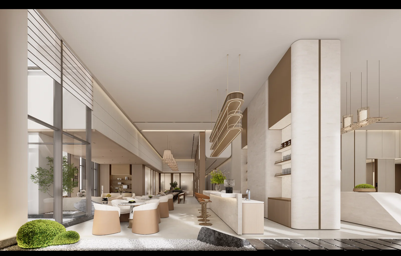 Premium enterprise workspace at MCRE Group, Shenzhen Chuangfu Building (view 13) — interior design & fit-out by Roky Design